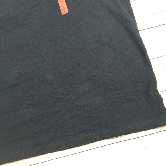 Zara Mens Casual Polo Short Sleeve Navy Blue Sz XL - Picture 5 of 5